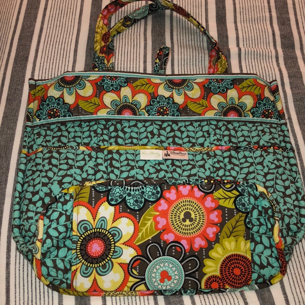 Large used Vera Bradly Flower Shower Tote.